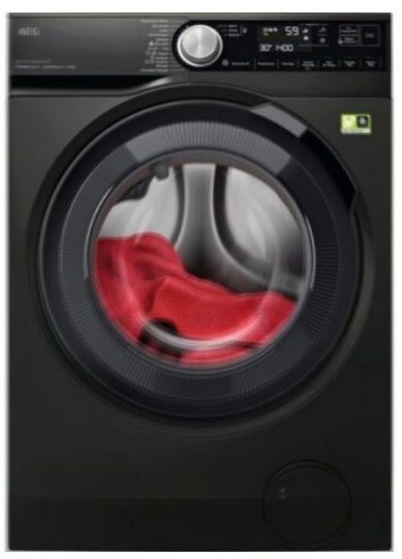 AEG Front Load Washing Machine A+++, 1400RPM, 11KG, Inverter Motor, Matt Black