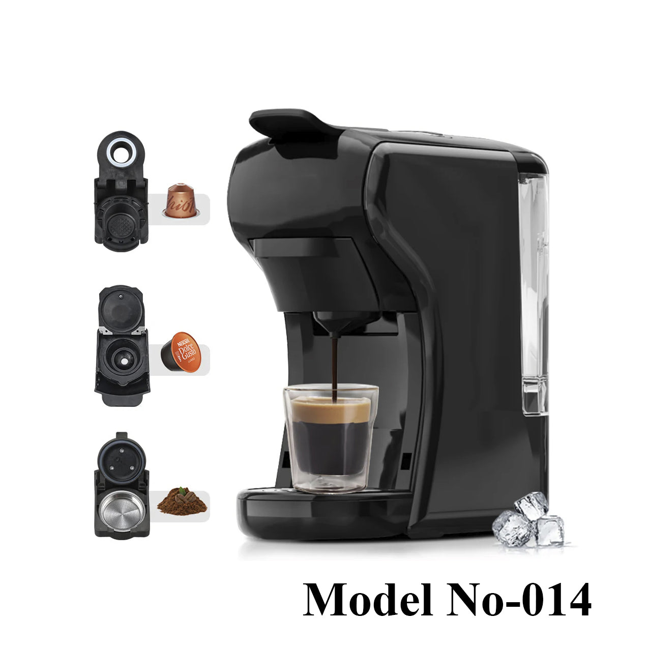 Primo Café Coffee Capsules Machine, Black