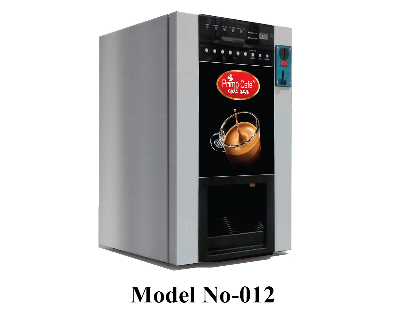 Primo Café Coffee Vending Machine, Silver & Black