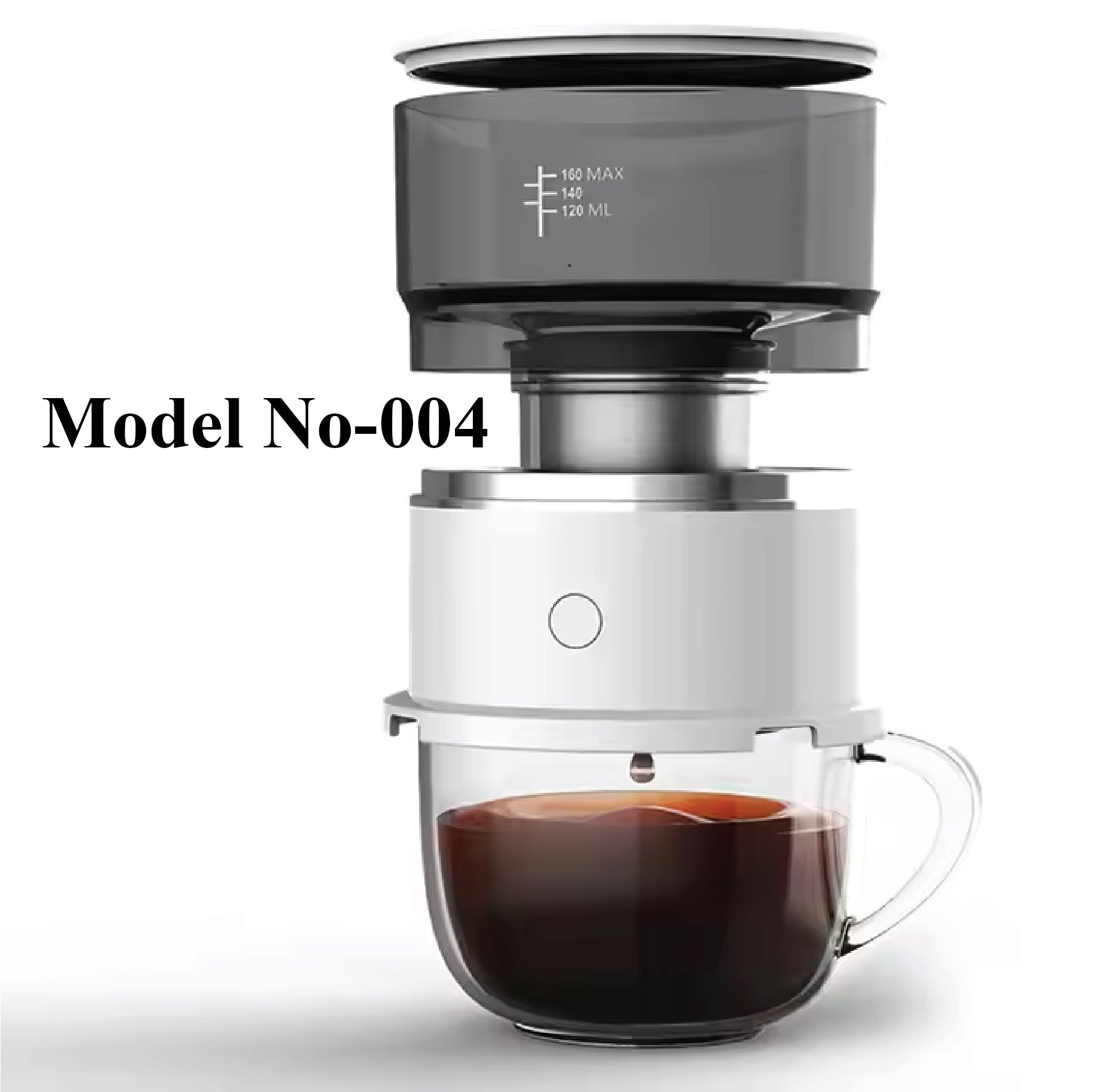 Primo Café Small Drip Coffee Maker, Black