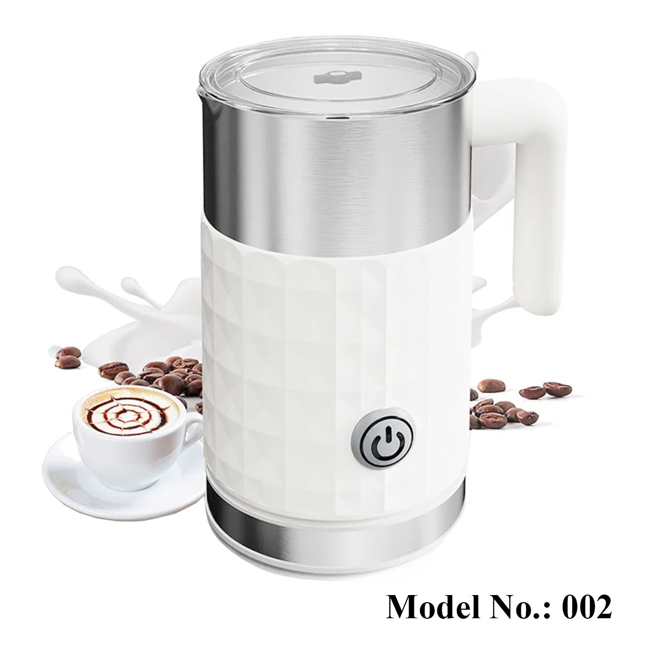 Primo Café Milk Boiling Pot, White Primo Café Milk Boiling Pot, White