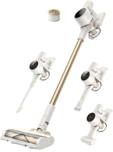 Dreame Upright Vacuum, 120Watts, 60Min Runtime, White Dreame Upright Vacuum, 120Watts, 60Min Runtime, White