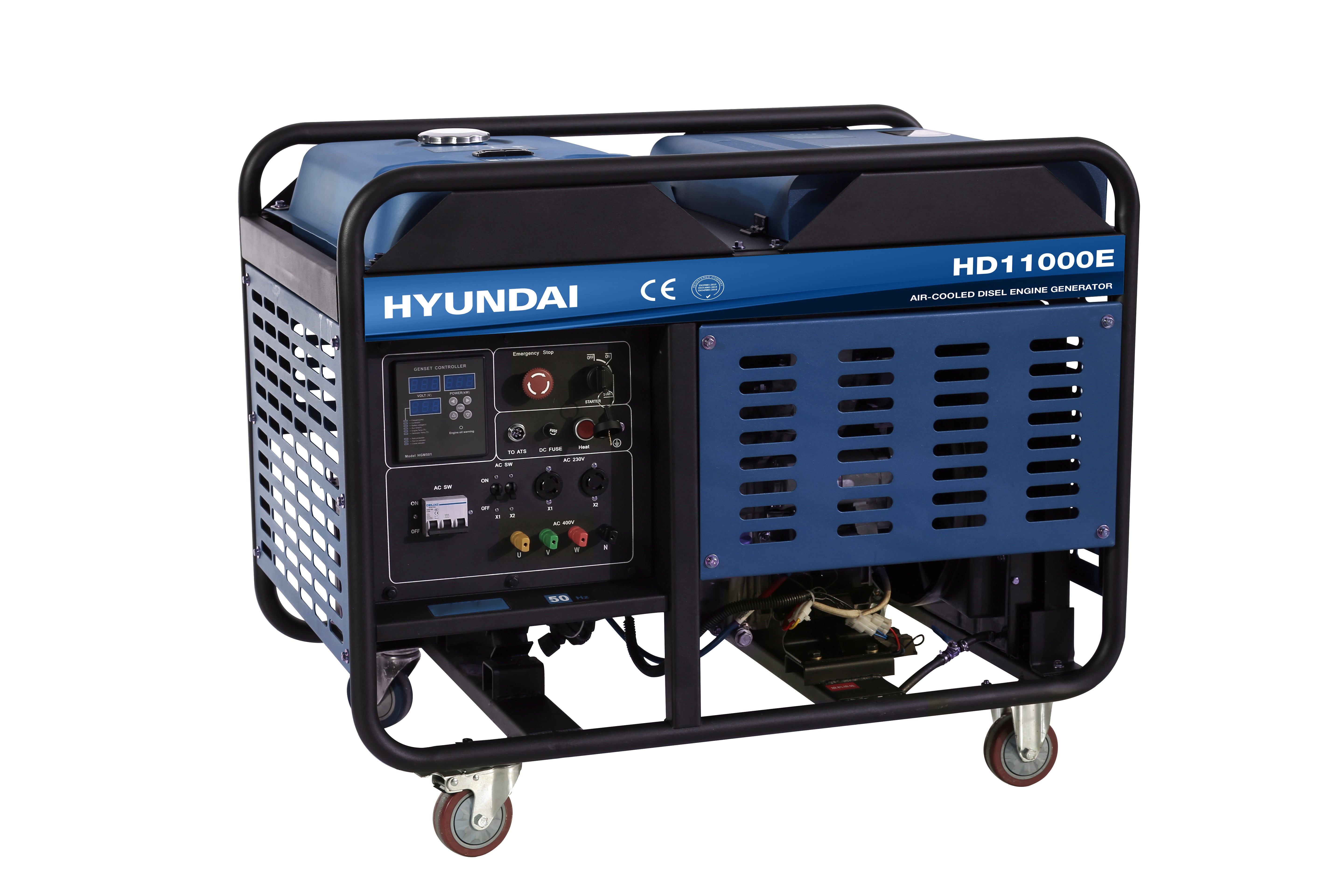 Hyundai Generator Rated 8.0 Kw Max 8.5 Kw, Rated Amp: 45.5A Amp: 48.3A, Diesel