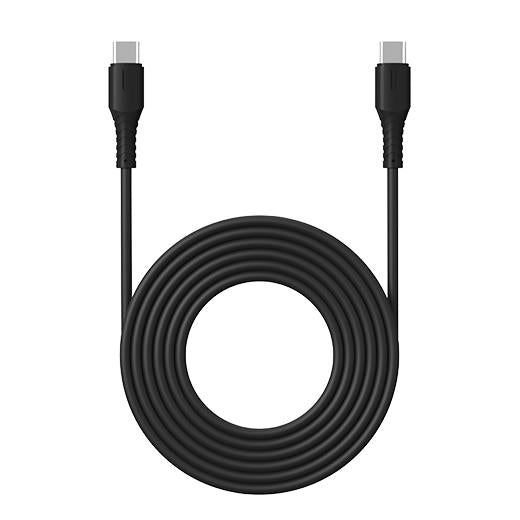Rockrose 3A 60W Max 2M Type-C To Type-C Cable Black