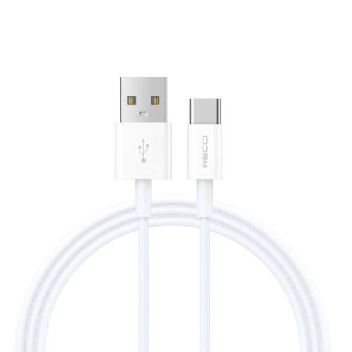 Recci Cable Type-C Charging & Data Sync, 1Mm, White