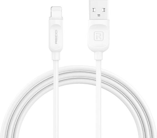 Recci Lightning Cable Charging & Data Sync, 1Mm, White