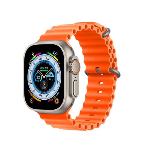 Recci Smart Watch Full Screen Touch 1.96Pix, 128MB, Golden