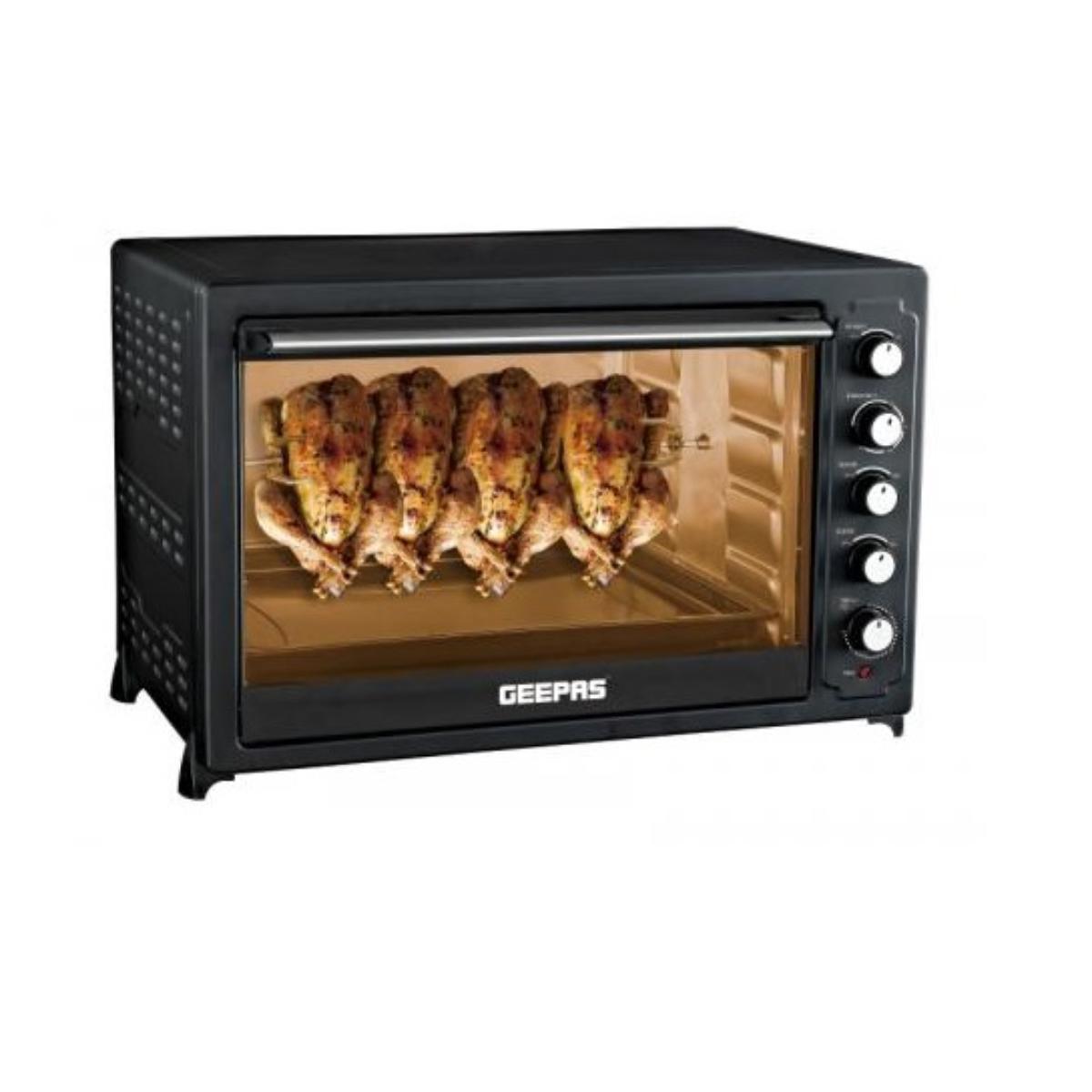 GO4406/GEEPAS 100L Electric Oven 100L   Capacity 2800W Rotisserie & convectiop BLACK / 100 L