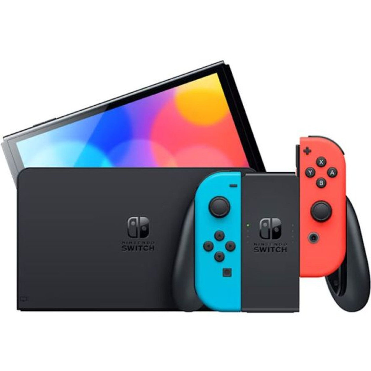 Nintendo Switch OLED, 64GB, Blue & Red