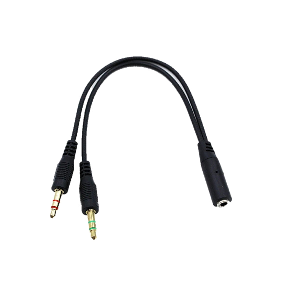 Awei Aux-001 3.5Mm Female To 2 Male Y Splitter Cable Aux Audio Cable Pc Headphone