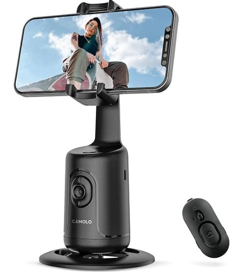 X48 / Awei  Intelligent Face Tracking Phone Holder 360° Rotation Selfie Stick Detachable Gesture Sho Holder 360 °