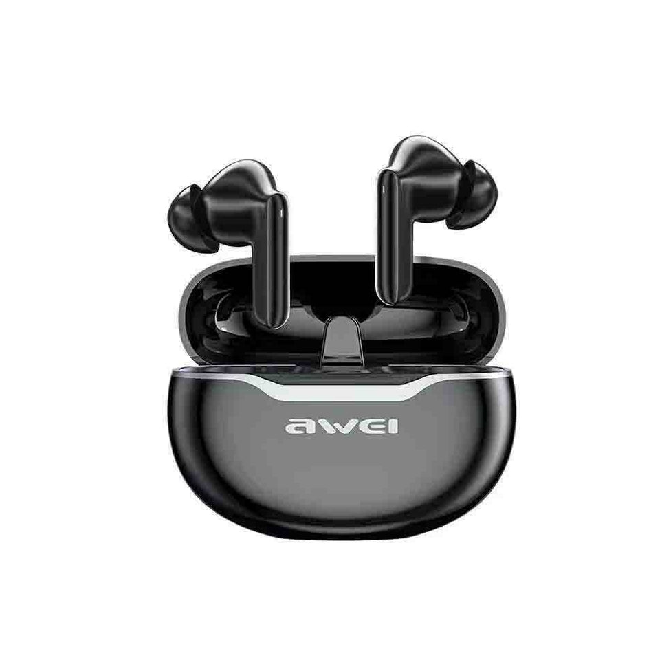 Awei 4 Mic Enc Earphones Bluetooth True Wireless Earbuds Bt5.3 Hifi Headphone Touch Control L