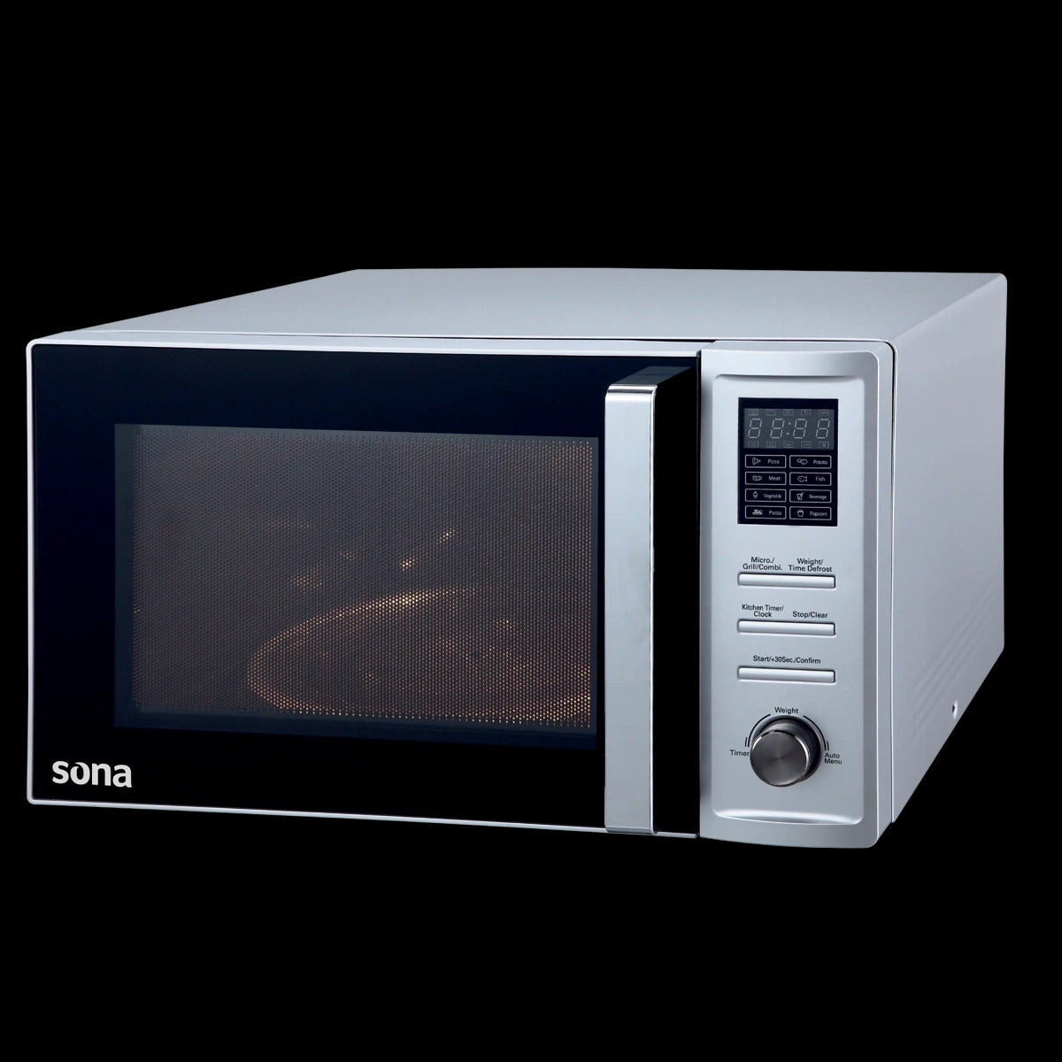 Sona Microwave 38 Ltr Silver