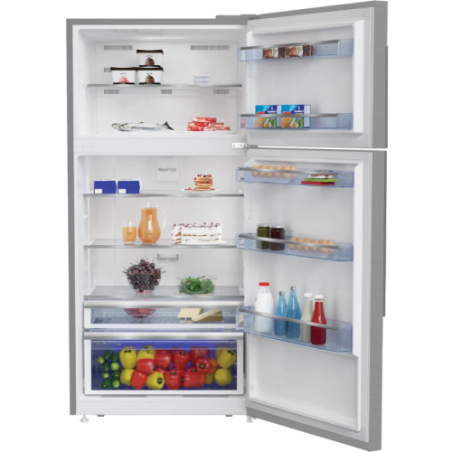 Beko Top Mount Refrigerator A+, 585Lit, Silver