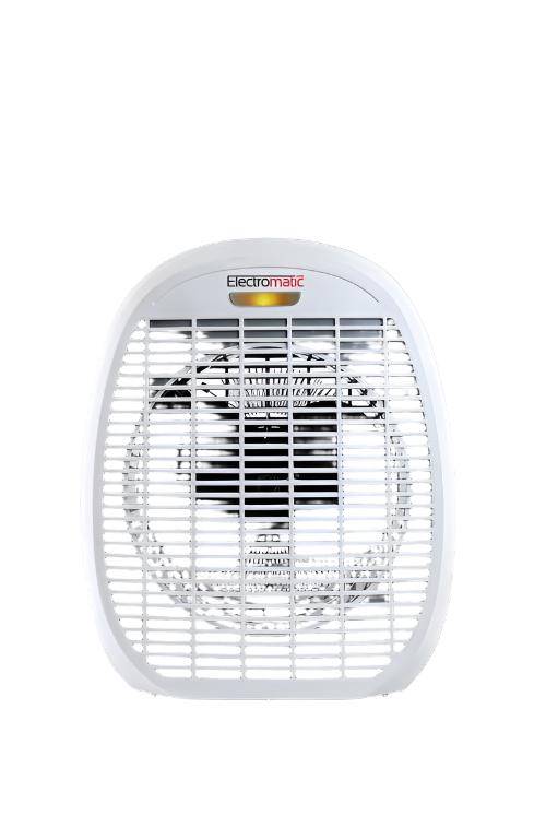 Electromatic Fan Heater, 2000Watts, 2Heat Setting, White