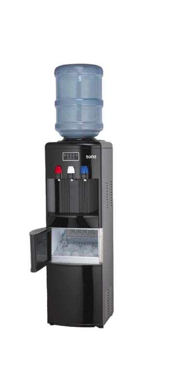 YL-15 BK/SONA, Ice maker with Water Dispenser,free stand, Black Color, 4 L / WITH COOLER