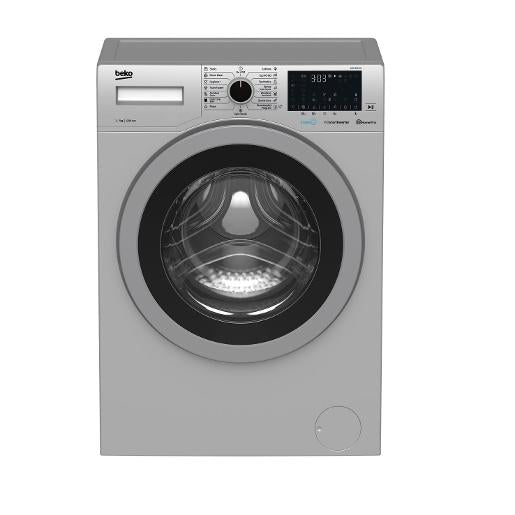 WUE 9736 XSS/BEKO, Washing Machine,1400 RPM , 9 kg, Silver, A+++(-10%) BEKO / Silver