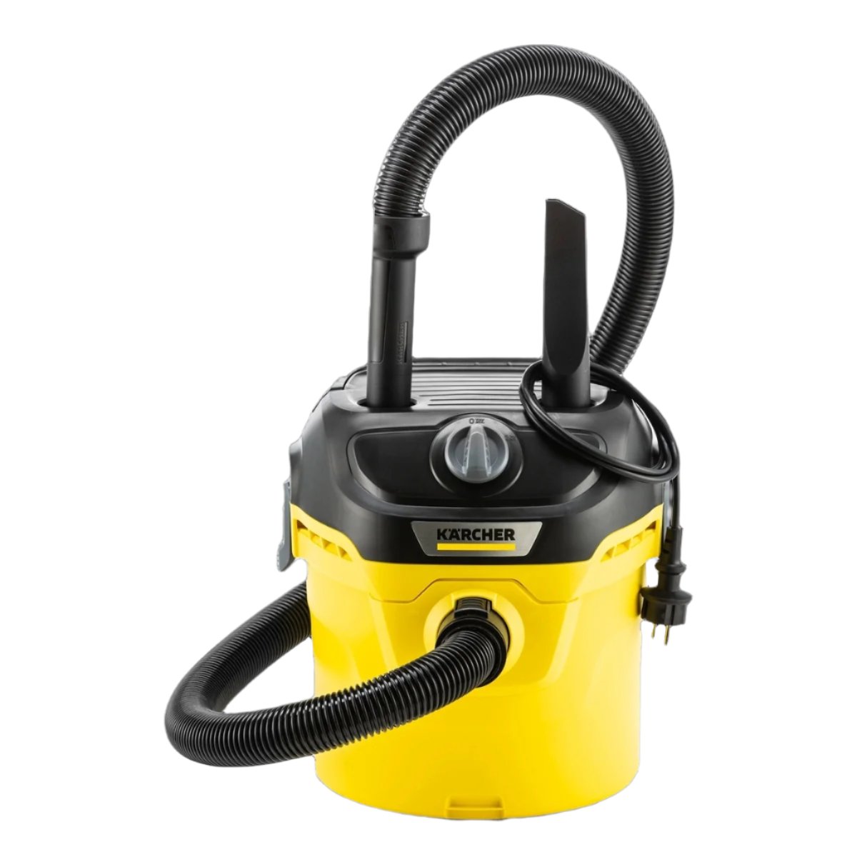 KWD 1 W V/,KARCHER, Wet And Dry Vacuum Cleane,,Yellow, DRUM / 1000 WATTS / 12 L