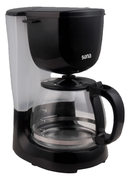 Sona Coffee Maker, 1.25Lit, 750Watts, Black