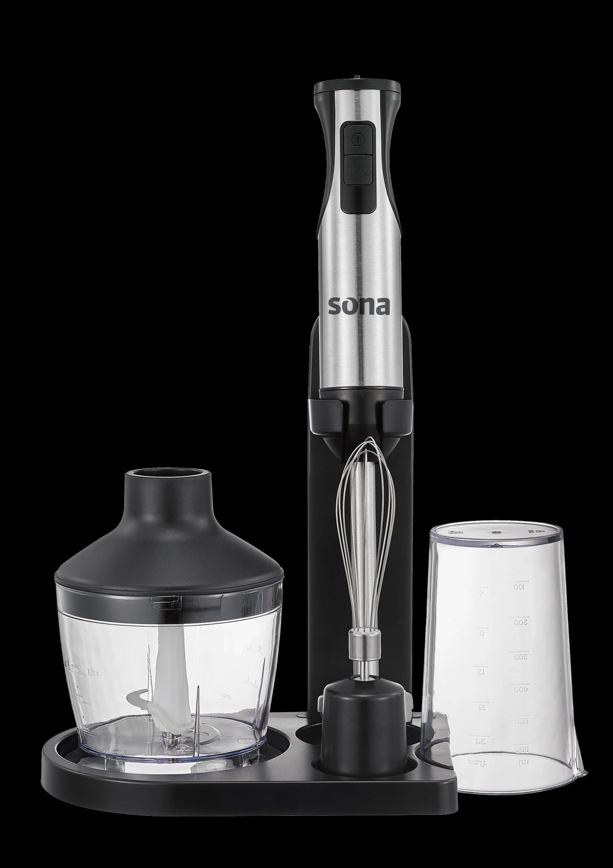 SHB-2380/SONA Hand Blender 1200 W Black-Inox  | Watt: 1200 | No. of Speeds: 2 | Capacity (Letter): 6 1000 / 1L / 3