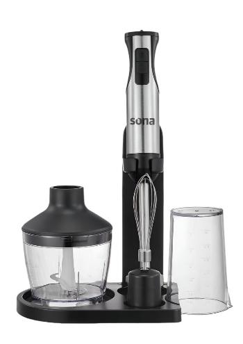 SHB-2380/SONA Hand Blender 1200 W Black-Inox  | Watt: 1200 | No. of Speeds: 2 | Capacity (Letter): 6 1000 / 1L / 3