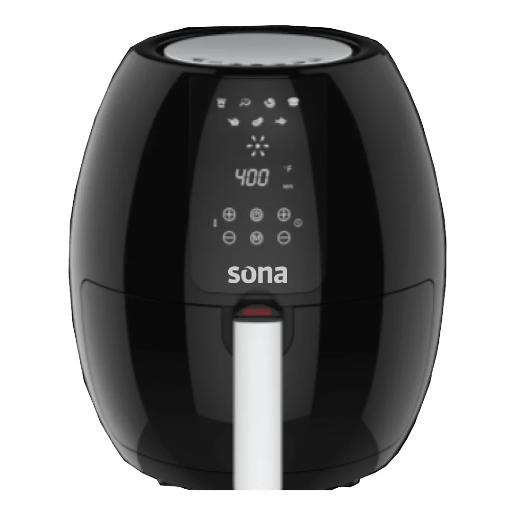 SAF-9202/SONA, Air Fryer, 5.5 L, Black SONA / Black