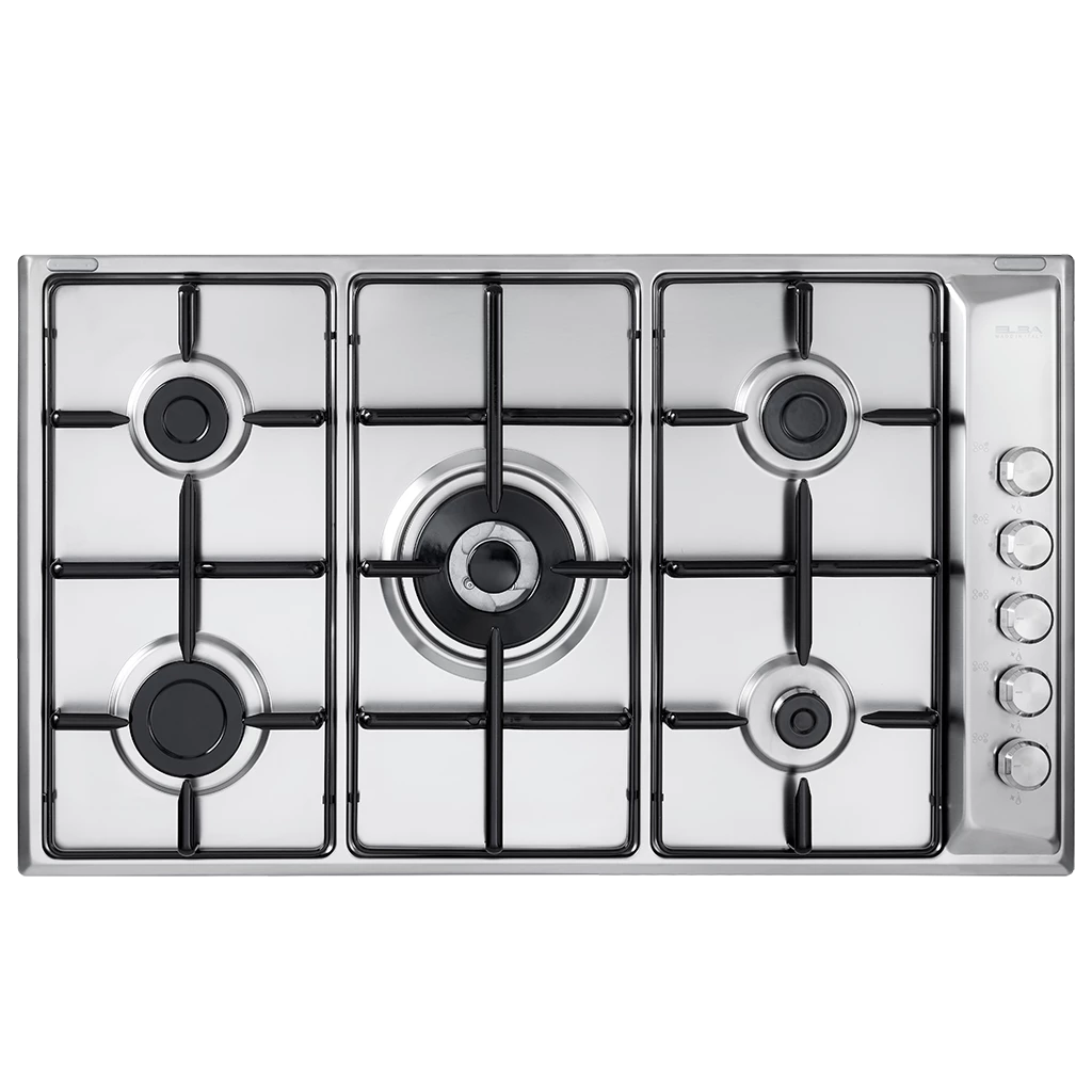 Elba Built-In Hob Inox 90Cm, 5 burner, Full Safety