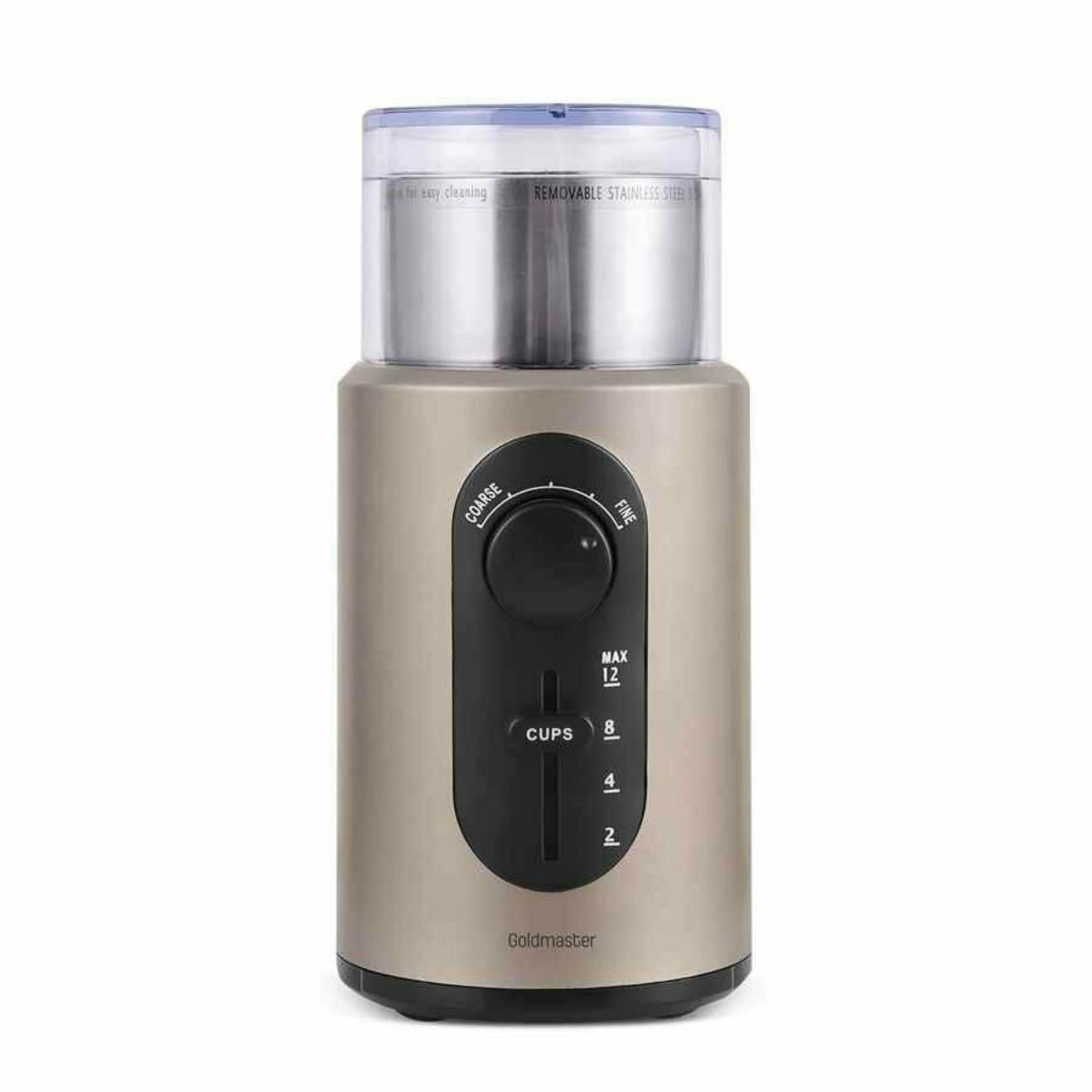 gm-7253/goldmaster coffee bean and spice grinder 70g stainless steel 200w COFFEE GRINDER / 70 G