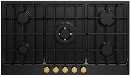 Tekmaz Built in Hob Gas cooker, Full Safety, Black
