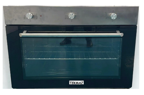 TEKMAZ Oven Gas Built in Cooker, Full Safety, Stainless Stell