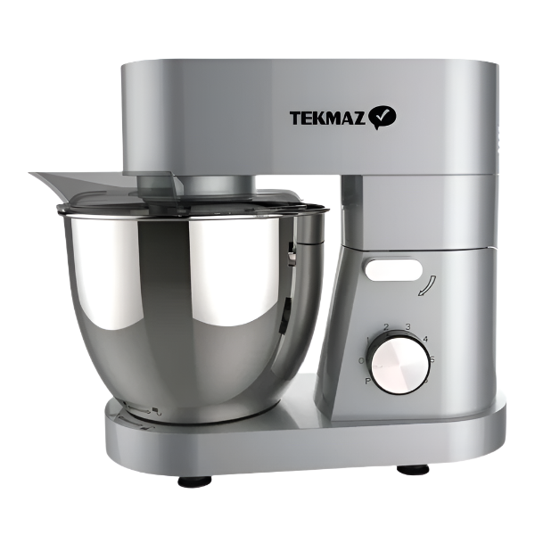 Tekmaz Kitchen Machine, 12Lit, 6Speeds, 2000Watts, Stainless Steel Tekmaz Kitchen Machine, 12Lit, 6Speeds, 2000Watts, Stainless Steel