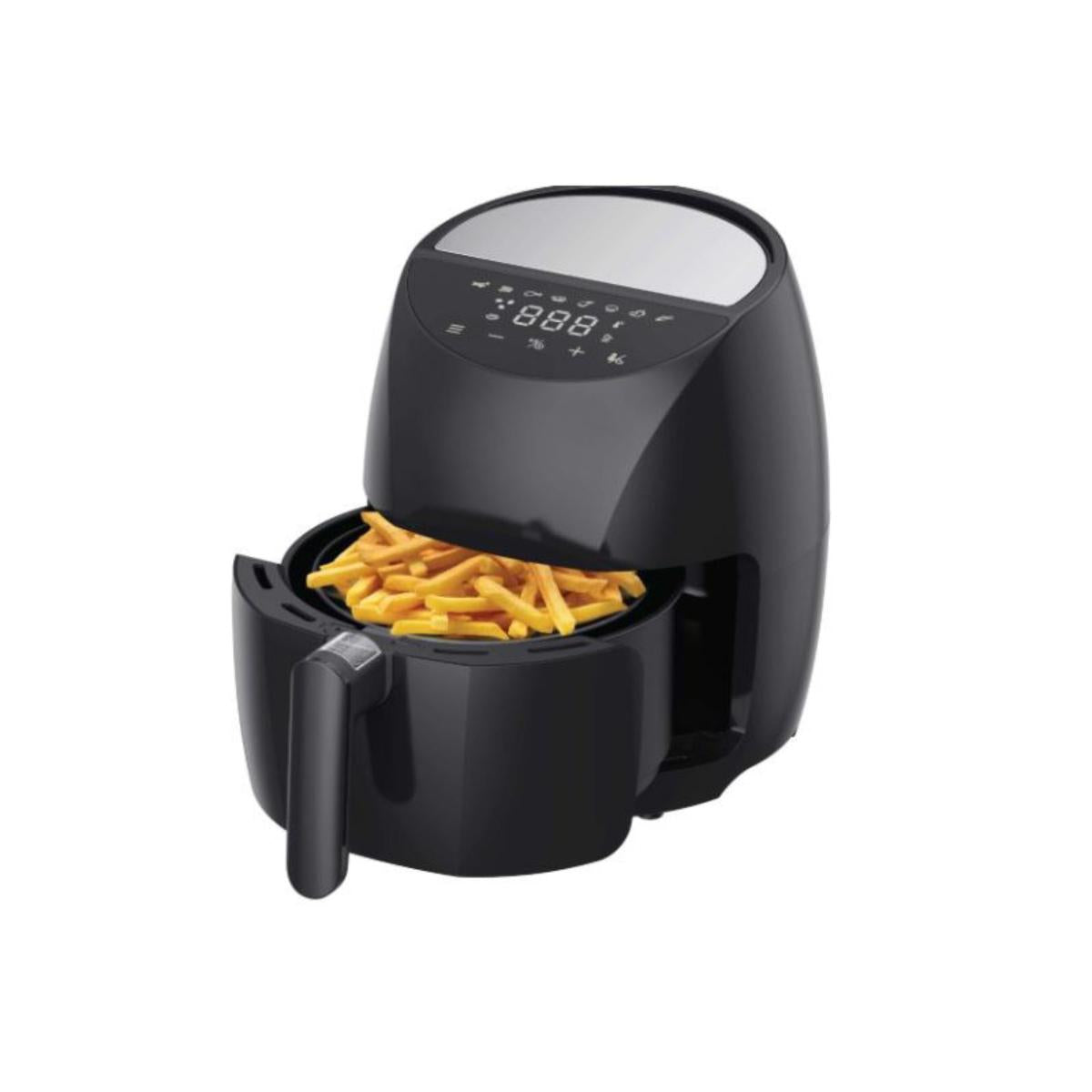 Tekmaz Air Fryer, 8Program, 3.7Lit, 1400Watts, Black Tekmaz Air Fryer, 8Program, 3.7Lit, 1400Watts, Black