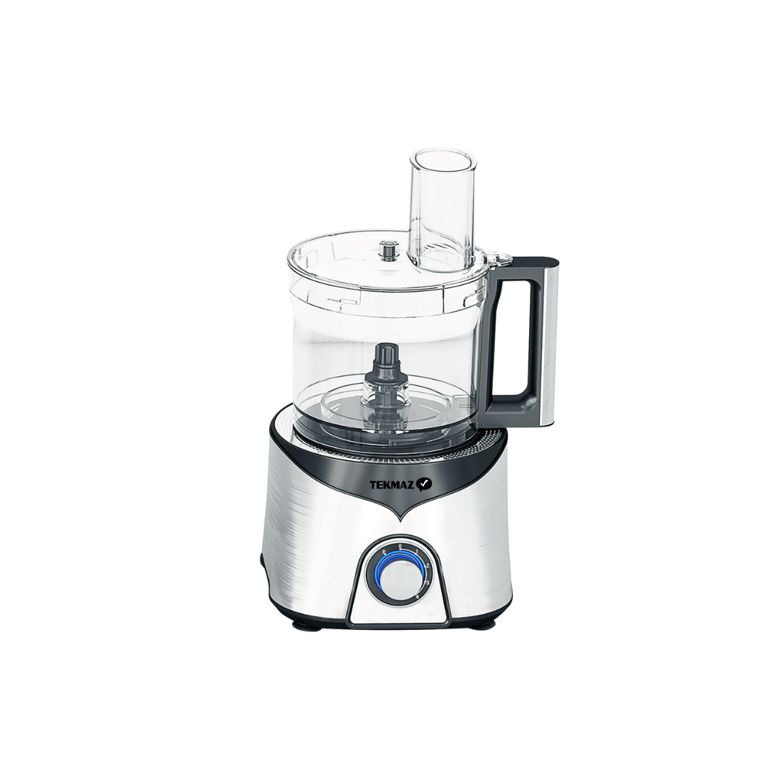 Tekmaz Food Processor, 9 in 1, 4Speesds, 2.5Lit, 1100Watts, Stainless Steel