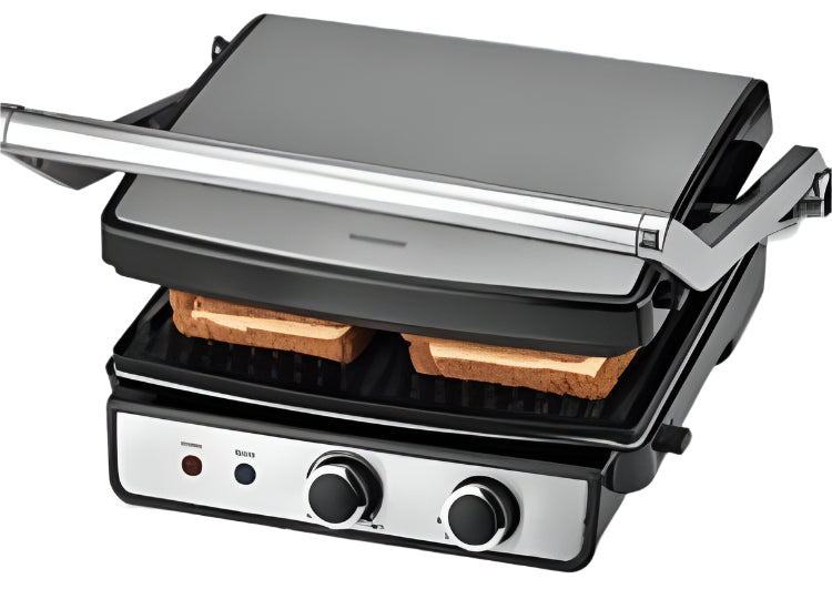 Gold Master Grill 2 in 1, 2000Watts, Stainless Steel