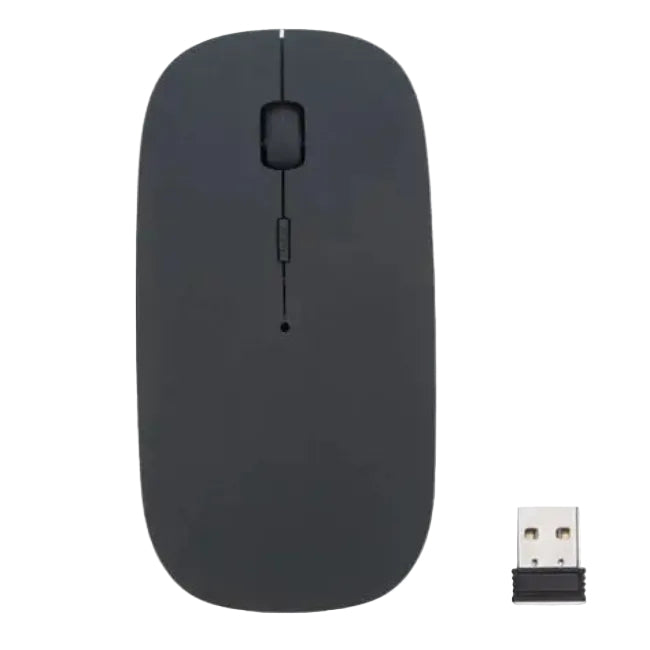 ماوس كمبيوتر لاسلكي بصري بمنفذ USB بدقة 1600 نقطة في البوصة مع مستقبل 2.4 جيجاهرتز وفائق النحافة لأجهزة الكمبيوتر واللاب توب