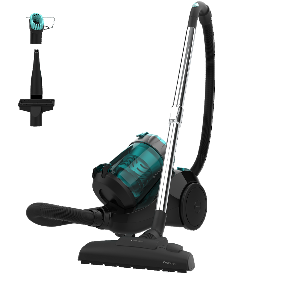 Cecotec Conga Multi Cyclonic Plus Canister Vacuum Cleaner, 2.5Lit, 800Watts, Black Cecotec Conga Multi Cyclonic Plus Canister Vacuum Cleaner, 2.5Lit, 800Watts, Black