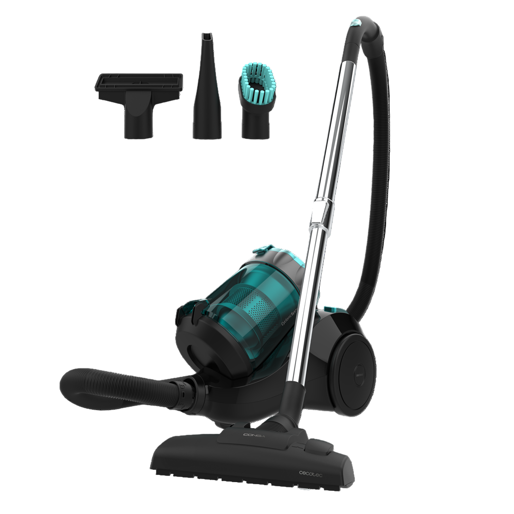 Cecotec Conga Multi Cyclonic Plus Canister Vacuum Cleaner, 2.5Lit, 800Watts, Black Cecotec Conga Multi Cyclonic Plus Canister Vacuum Cleaner, 2.5Lit, 800Watts, Black