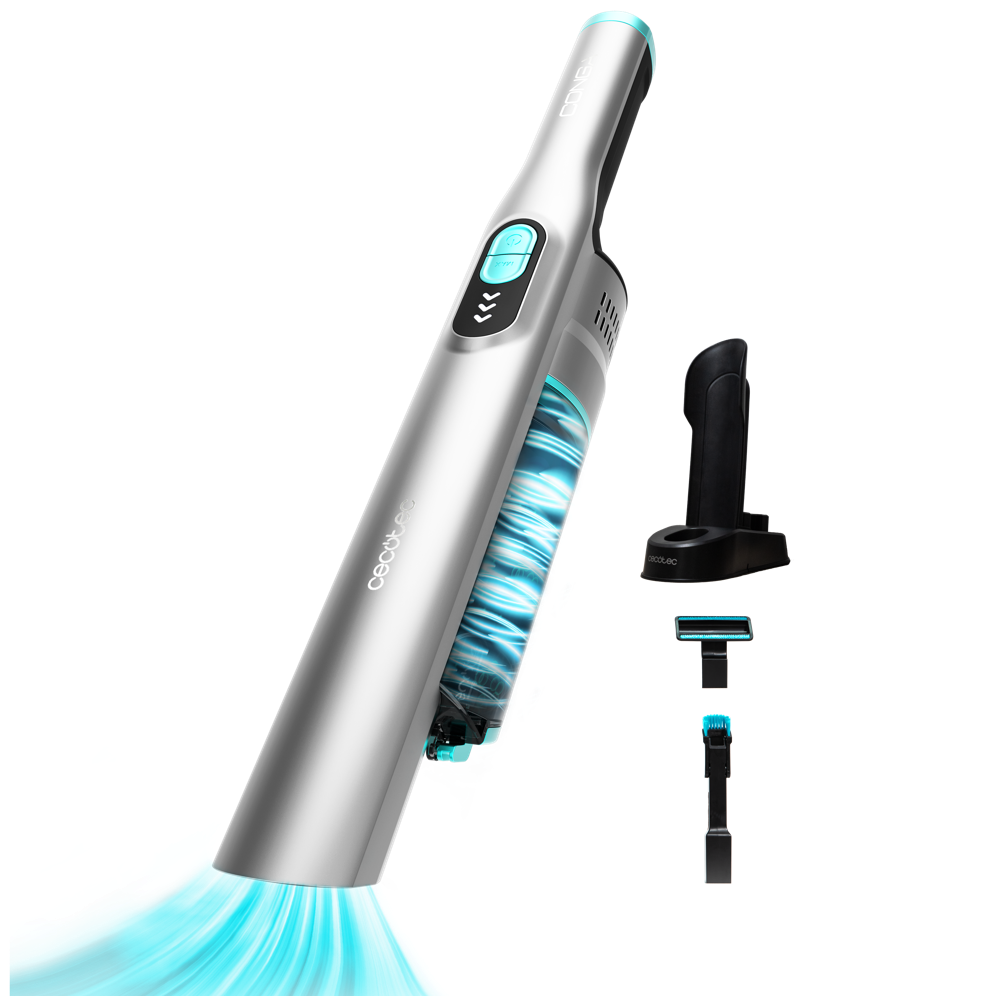 Cecotec Conga Micro Essential Handheld Vacuum Cleaner, 90Watts, Digital Brushless, Sliver