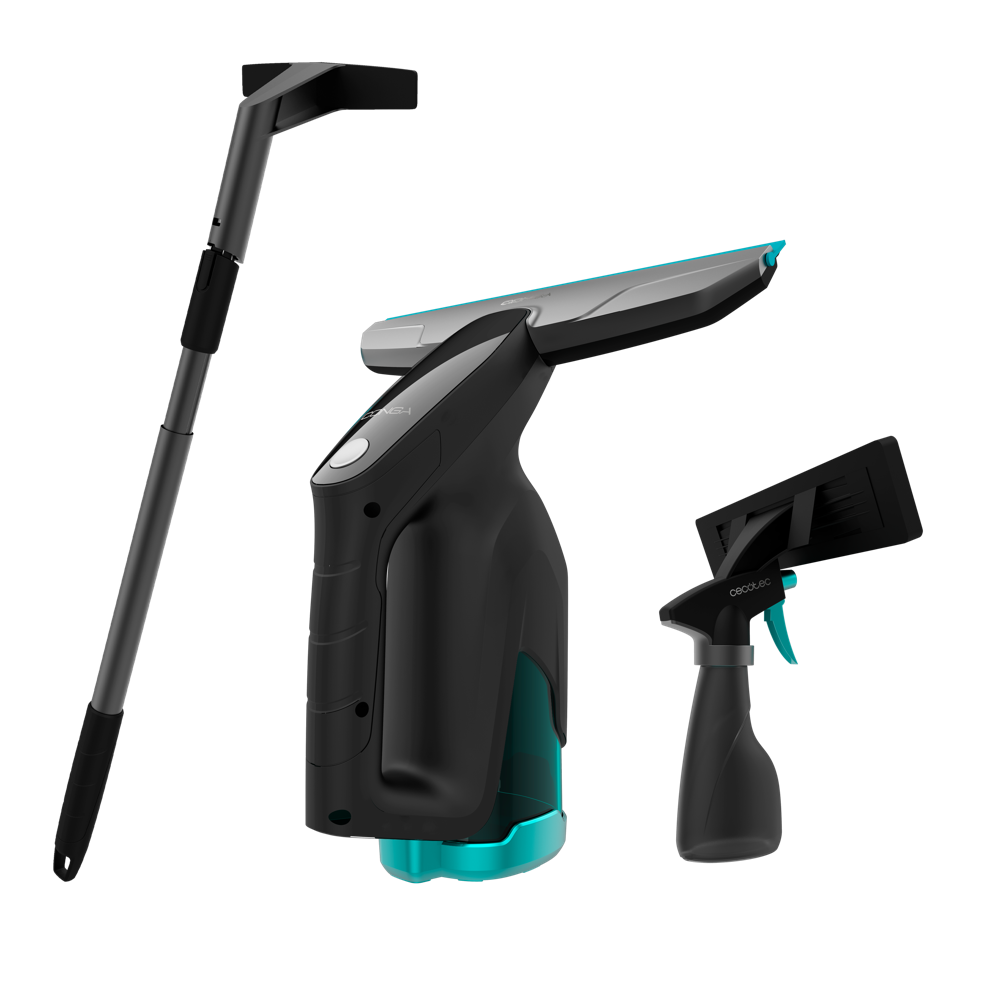 Cecotec Conga Popstar Glass Titanium Window Vacuum Cleaner, 18Watts, Black