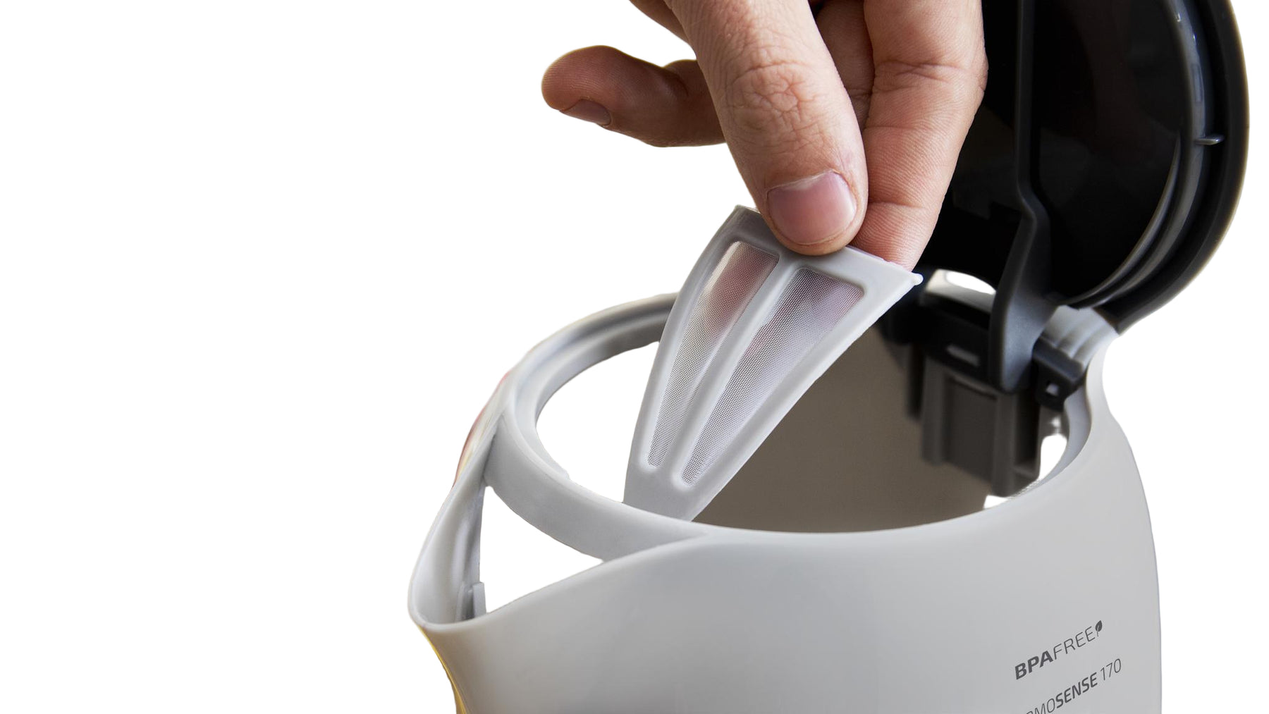 Cecotec Thermo Sense Electric Kettle, 1.7Lit, 2200Watts, White Cecotec Thermo Sense Electric Kettle, 1.7Lit, 2200Watts, White