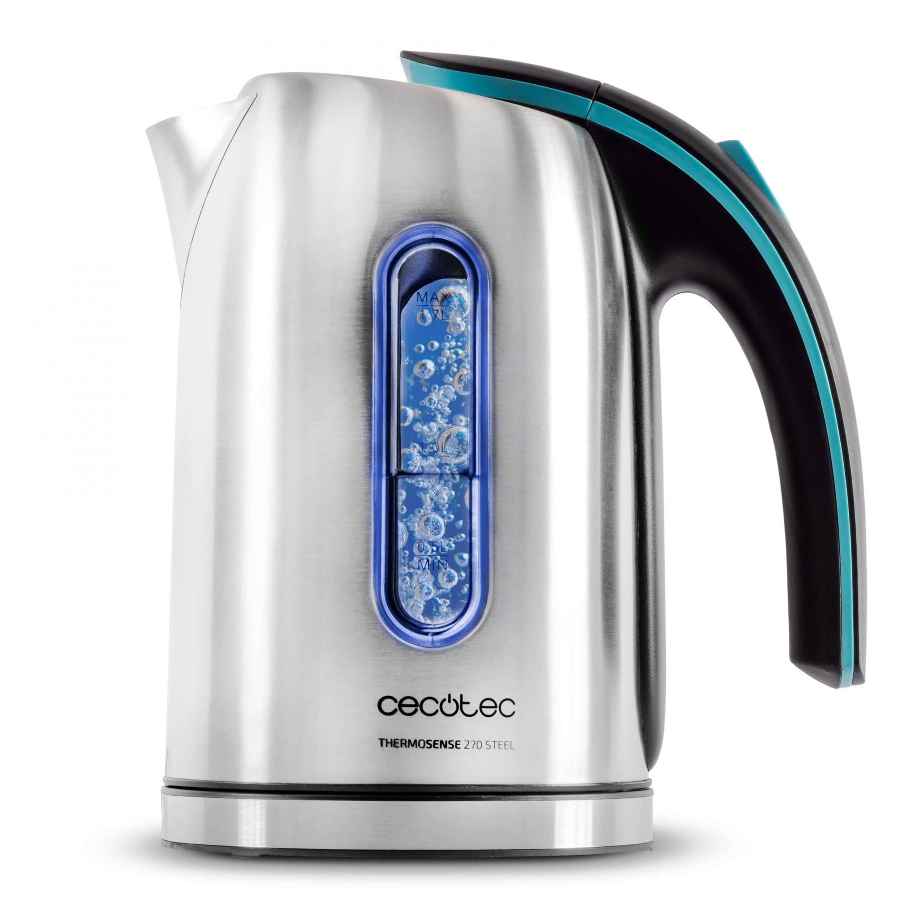 Cecotec Thermo Sense Electric Kettle, 1.7Lit, 2200Watts, Stainless Steel Cecotec Thermo Sense Electric Kettle, 1.7Lit, 2200Watts, Stainless Steel