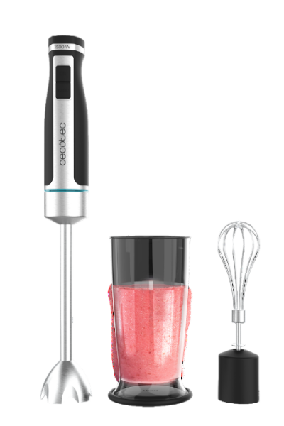 Cecotec Power Gear XL Cream, Hand Blender, 700Ml, 1500Watts, Black / White