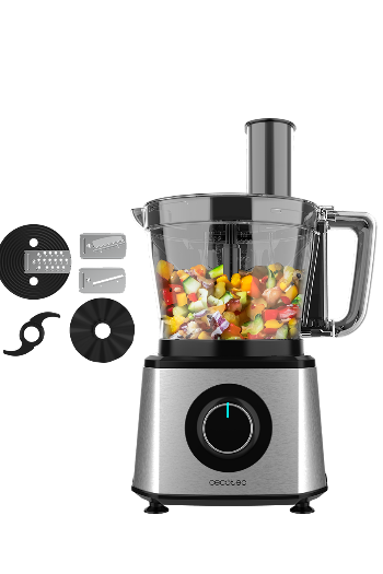 Cecotec Food Processor, 3Lit, 2000Watts, Stainless Steel