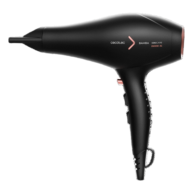Cecotec Ioni care 5350 Power shine Fire, AC Hair Dryer, 2600Watts, Black