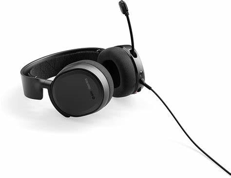 61501/SteelSeries Arctis 3 Black Console ( PS5)- All-Platform Wired Gaming Headset Black HEADPHONE / Black / Wired