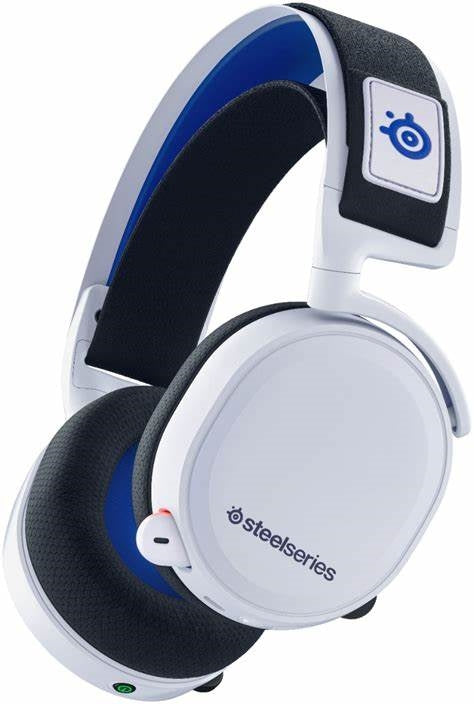 61467/SteelSeries Arctis 7P White - Lossless 2.4 GHz Wireless Gaming Headset - for PlayStation 5 and