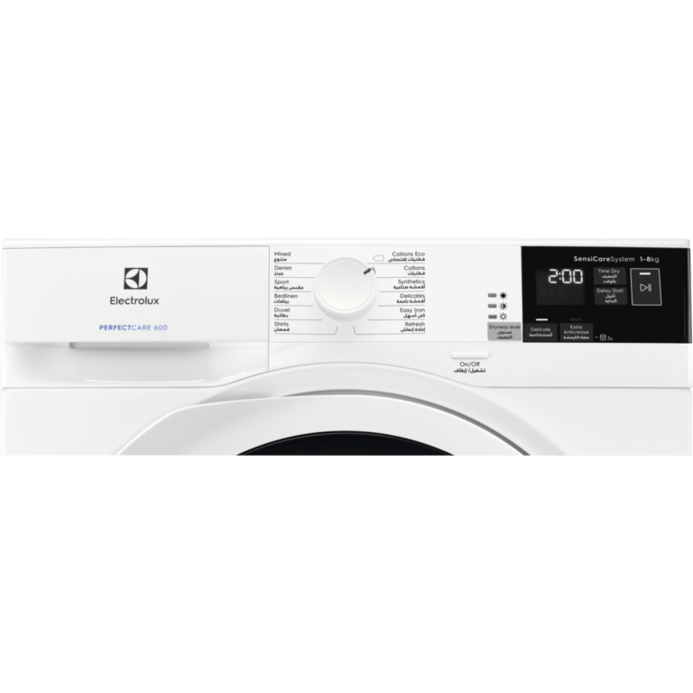 Electrolux Condenser Dryer Drum, Soft Drum, 8KG, White Electrolux Condenser Dryer Drum, Soft Drum, 8KG, White