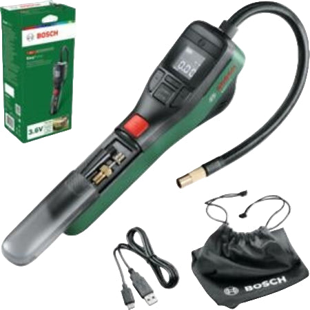0603947000 - EASYPUMP /  BOSCH CORDLESS COMPRESSED AIR-PUMP, Battery voltage:-3.6V, Max. output volu 3.6 VOLT / COMPRESSED AIR-PUMP