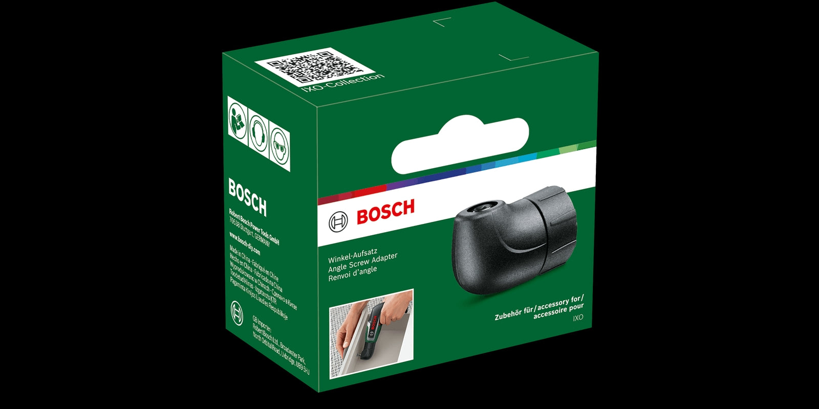 1600A001Y8 /  BOSCH Angle screw IXO Collection Additions-Cordless Screwdriver , Black 3.6 VOLT / Angle screw