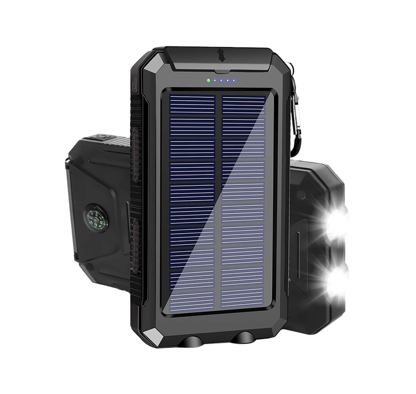 SPB02/Bilitong Solar power bank .10000mAh/Warranty 1 year /Black